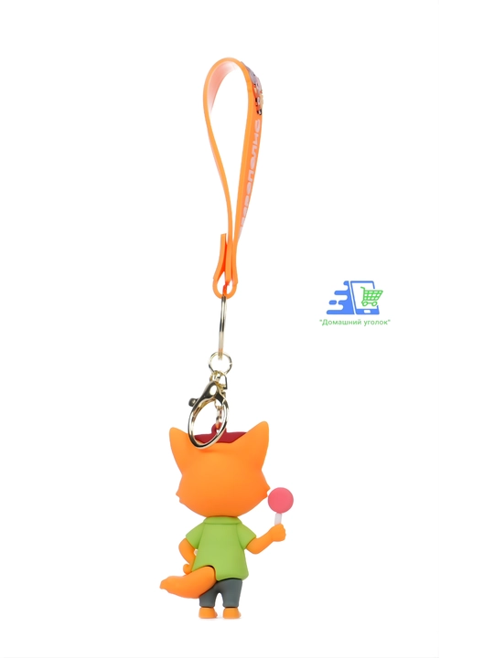 Disney Zootopia brelok silikon Judy Hopps Nick Wilde kalit sumka ryukzak uchun