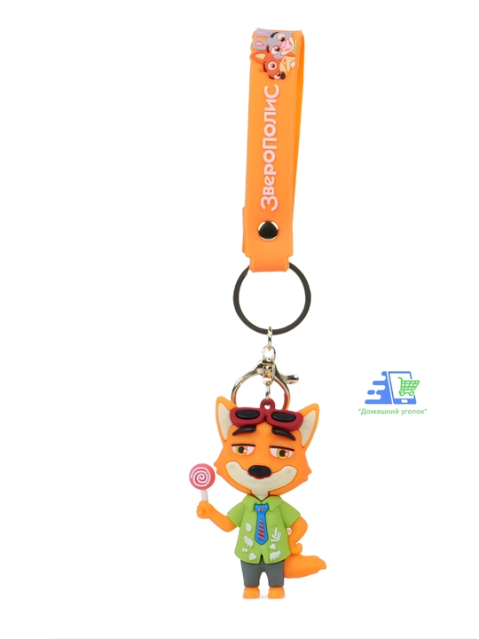 Disney Zootopia brelok silikon Judy Hopps Nick Wilde kalit sumka ryukzak uchun