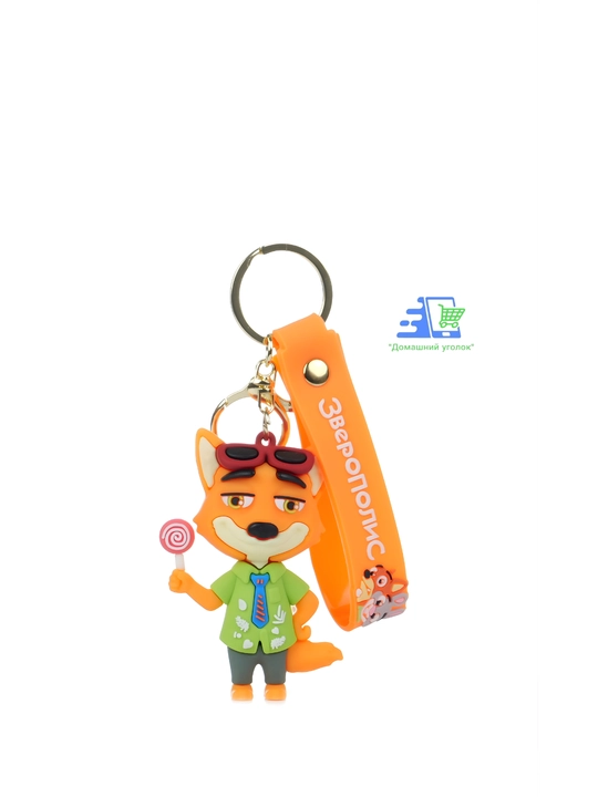 Disney Zootopia brelok silikon Judy Hopps Nick Wilde kalit sumka ryukzak uchun