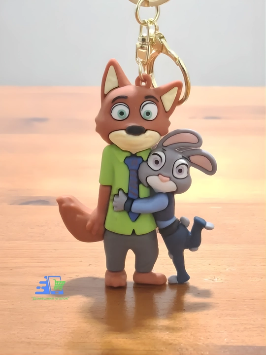 Брелок Зверополис Disney Zootopia силиконовый Джуди Хопс Ник Уайлд на ключи рюкзак
