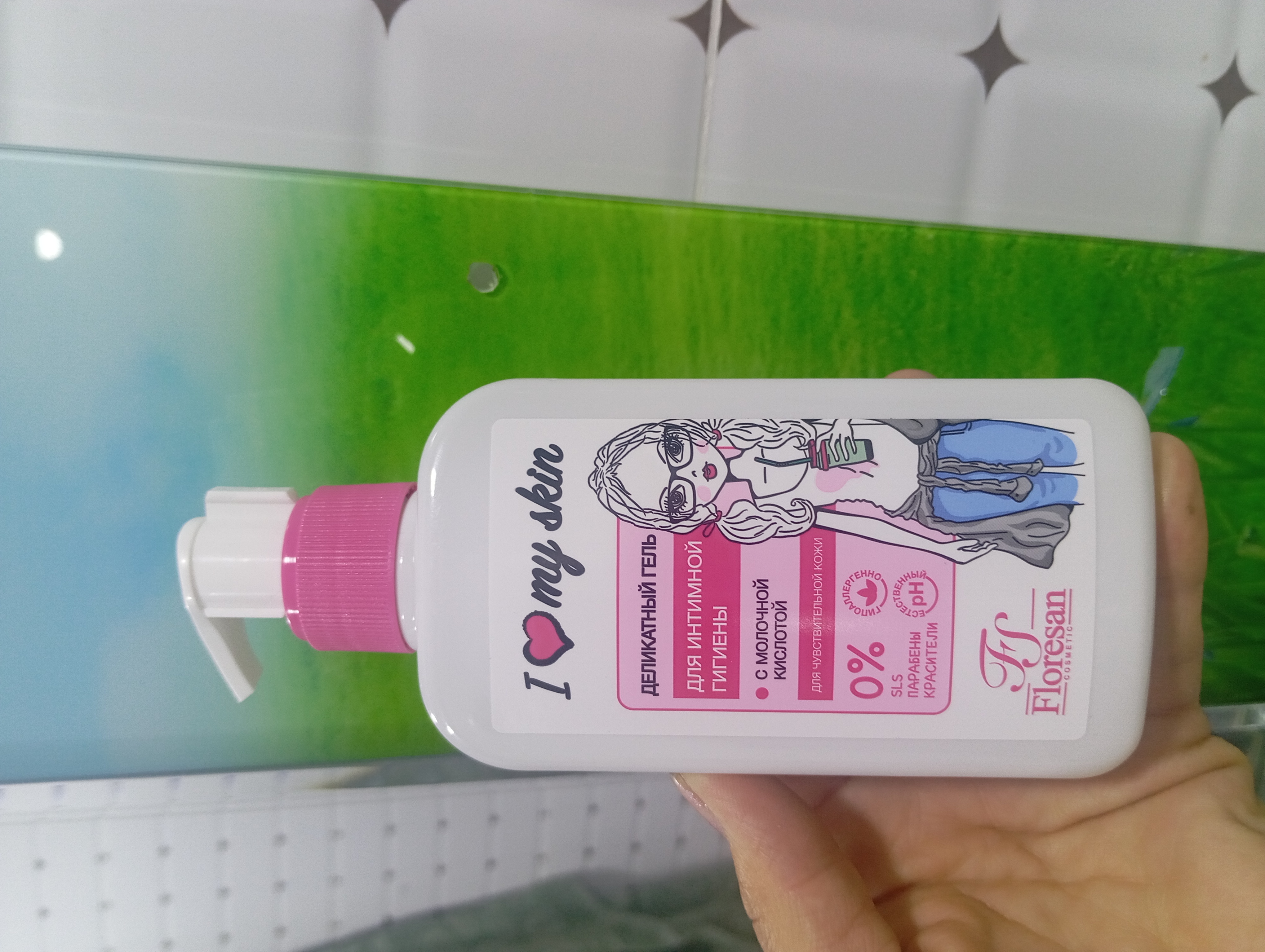 Intim gigiyena uchun nozik gel F-490 I Love My Skin, 250 ml