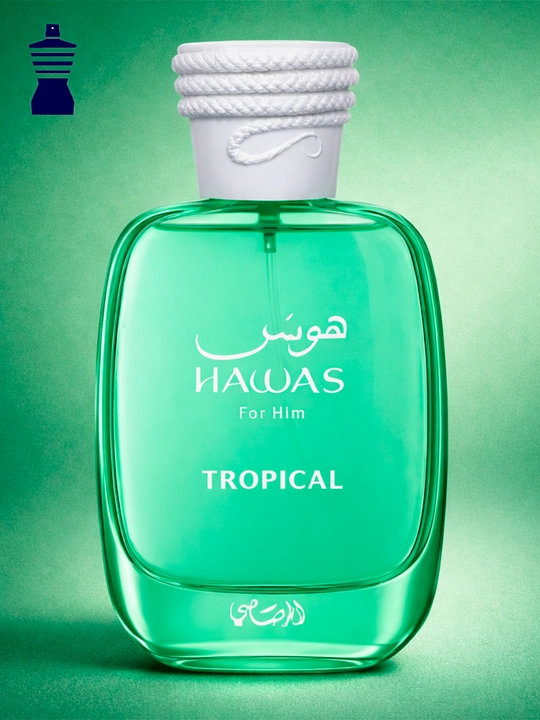 Rasasi Hawas for him Ice, black, fire, tropical 100 ml унисекс парфюм стойкость 1–2 дня - 