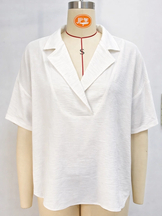Bluzka ayollar uchun yozgi, keng bichimli - EllyFashion
