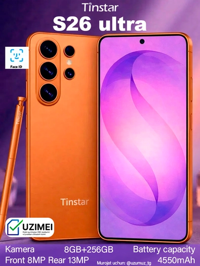 Смартфон S26 Ultra T666, 8 ГБ + 256 ГБ, аккумулятор 4550 мАч — NEXORY-S26-МАНГО