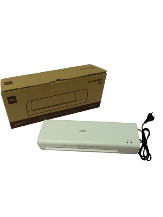 Deli Laminator A4, foto uchun, issiq laminatsiyalash, revers, metall korpus