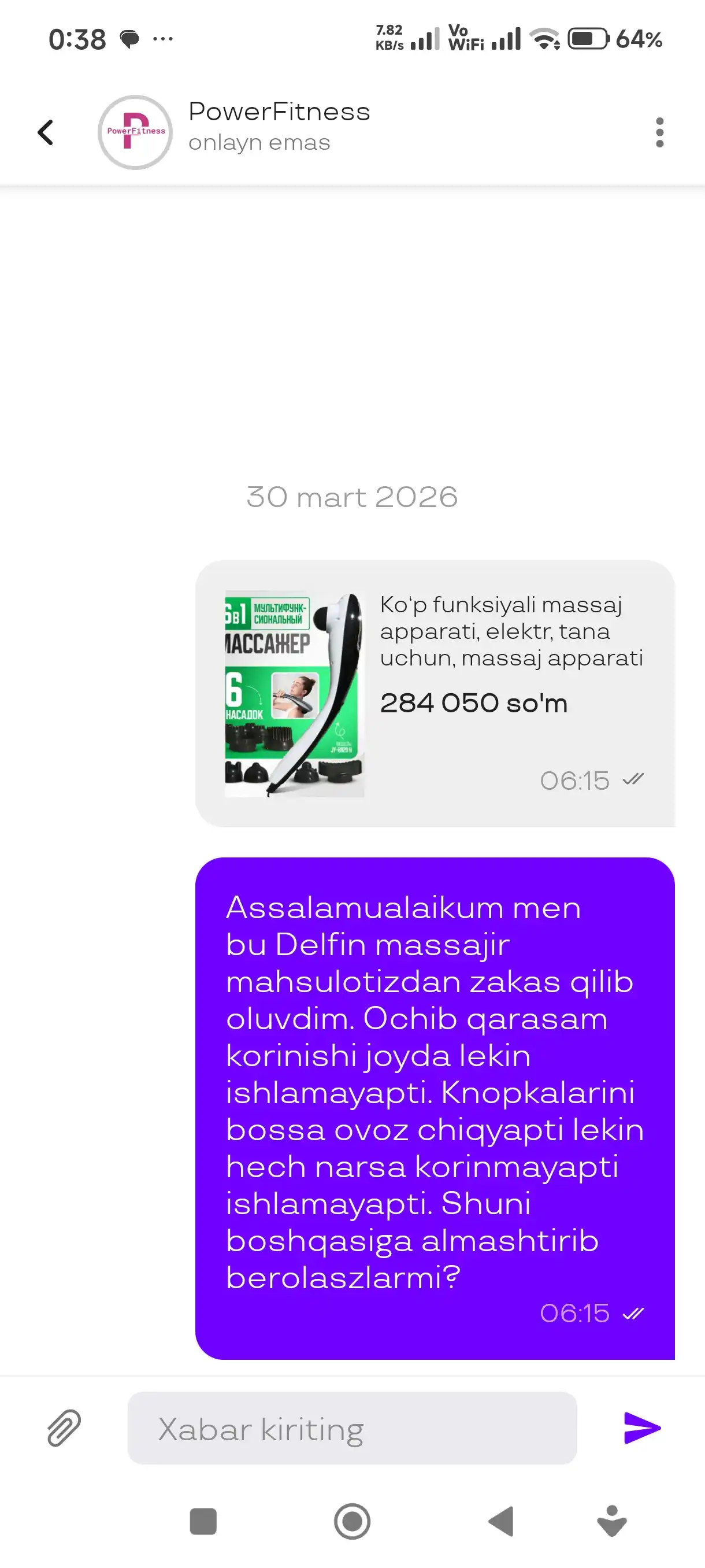 Ko‘p funksiyali massaj apparati, elektr, tana uchun, massaj apparati