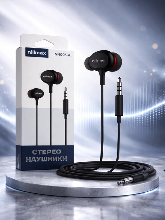 Проводные наушники Nilmax NN003-A с микрофоном, AUX (3.5 мм), стерео