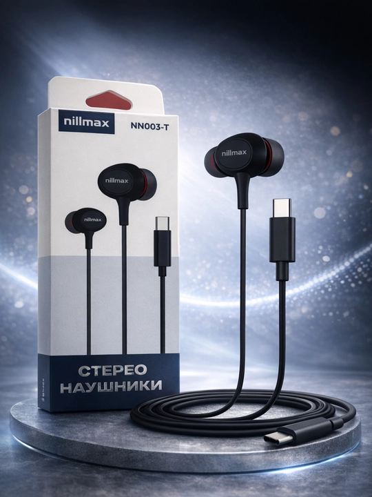 Проводные наушники Nilmax NN003-A с микрофоном, AUX (3.5 мм), стерео