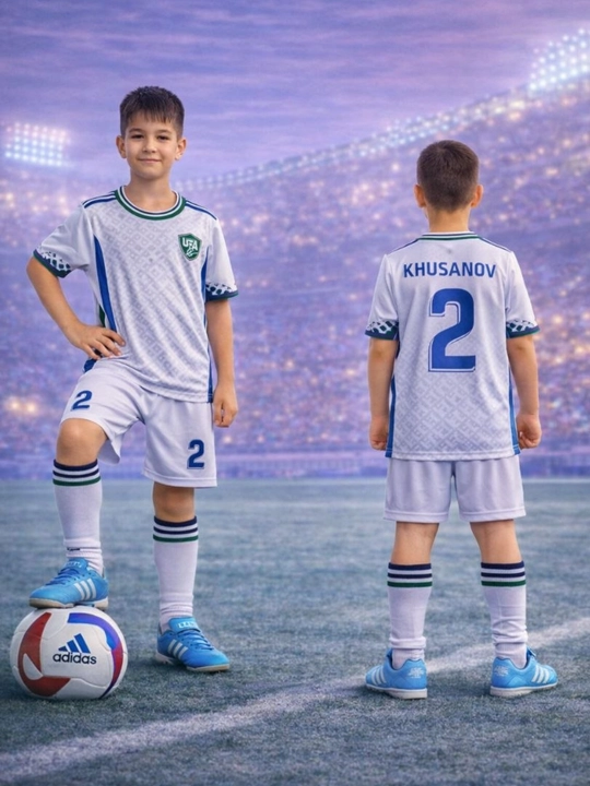 Bolalar uchun futbol forma Mbappe, Raphinha, Bellingham, Ronaldo - 