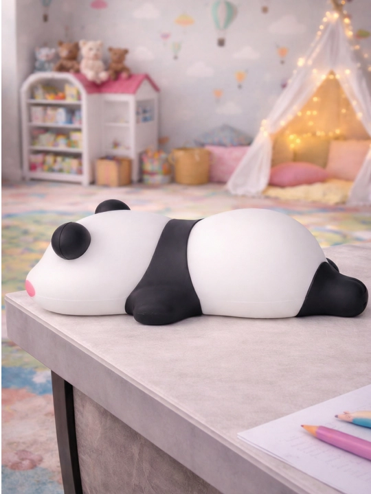 Детский силиконовый ночник, LED, с сенсорным управлением и сменой цвета, USB Big Face Rabbit