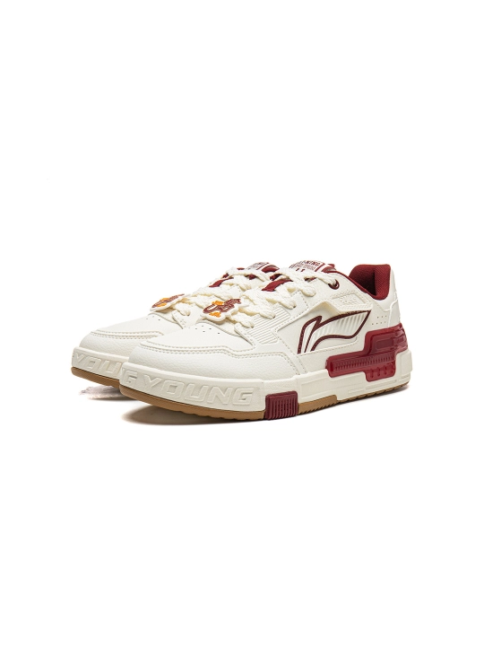 Подростковые кеды Li-Ning YKCW018 Skate 80s2 ретро стиль, амортизация Cloud, износостойкие