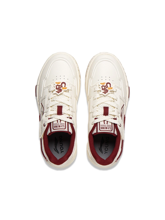 Подростковые кеды Li-Ning YKCW018 Skate 80s2 ретро стиль, амортизация Cloud, износостойкие