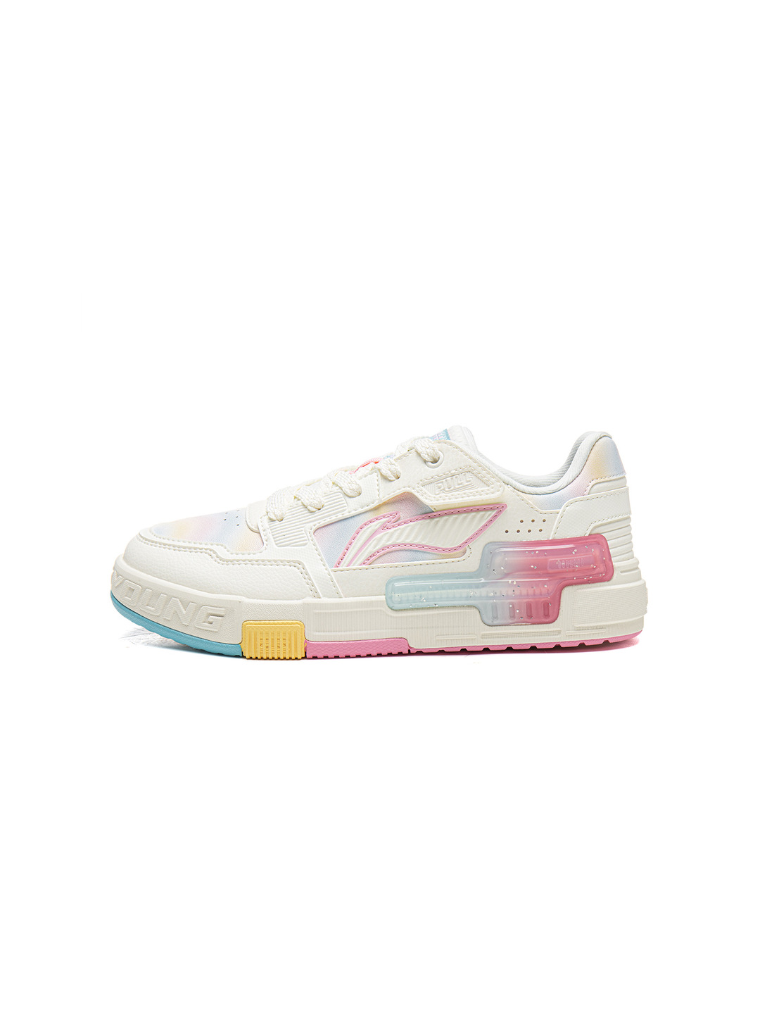 Подростковые кеды Li-Ning YKCW018 Skate 80s2 ретро стиль, амортизация Cloud, износостойкие - 