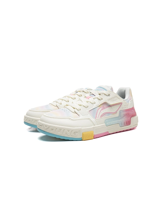 Подростковые кеды Li-Ning YKCW018 Skate 80s2 ретро стиль, амортизация Cloud, износостойкие