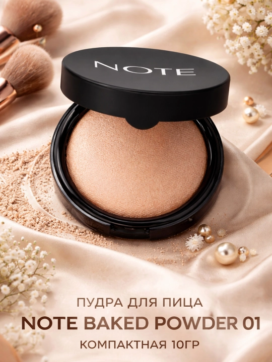 NOTE Baked Powder yuz kukuni, 01 rangida - 