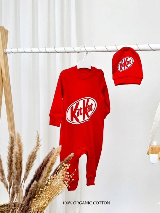 Детский комбинезон Kinder / KitKat – 3–18 месяцев, 100% хлопок