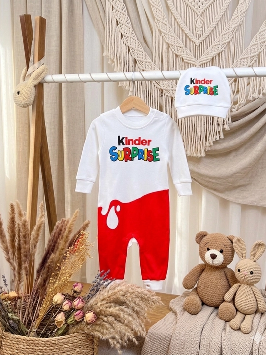 Детский комбинезон Kinder / KitKat – 3–18 месяцев, 100% хлопок