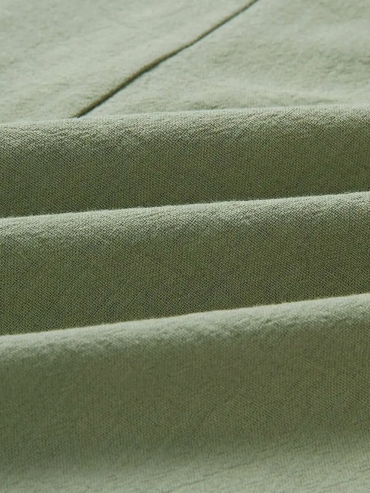 Ayollar sarafani, kalta, yozgi, paxta, A-siluetli, tasmali, V-kesimli, yengil