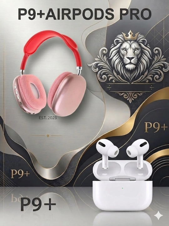 Беспроводные наушники Bluetooth P9 с микрофоном, полноразмерные - 