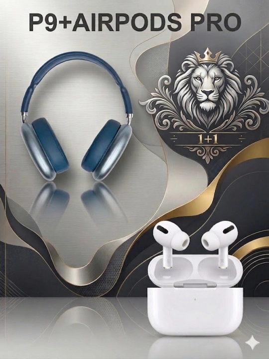 Беспроводные наушники Bluetooth P9 с микрофоном, полноразмерные - 