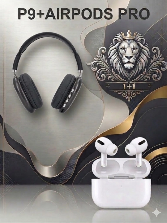 Беспроводные наушники Bluetooth P9 с микрофоном, полноразмерные - 