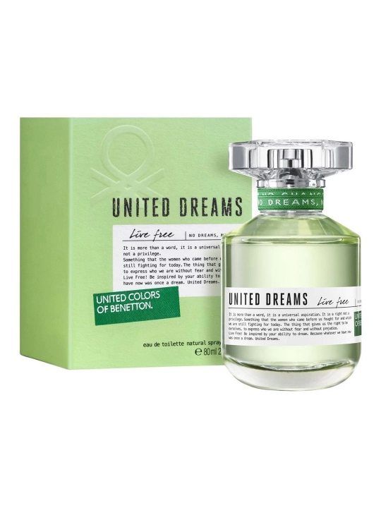 Вода туалетная Benetton united colors u.d live free для неё 80 мл - 