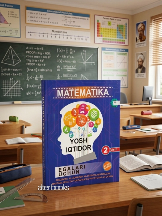 Ёш иктидор эгалари учун  Математика 1, 2, 3- кисм Танкидий фикрлаш, Тестлар тўплами - 