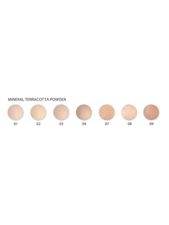 Golden Rose Mineral Terracotta Powder — mineral pishirilgan pudra