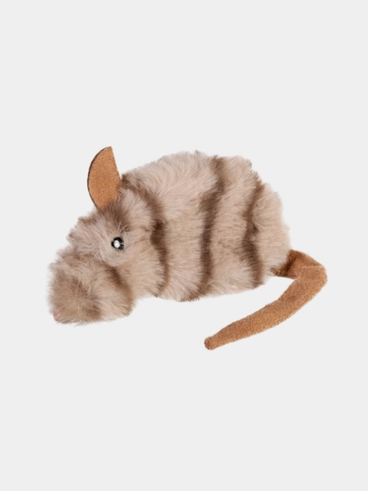 Игрушка для кошек Мышка, с кошачьей мятой, 10 см