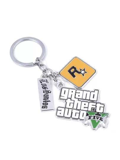 Брелок GTA V металлический на ключи авто GTA 5 Rockstar подарок