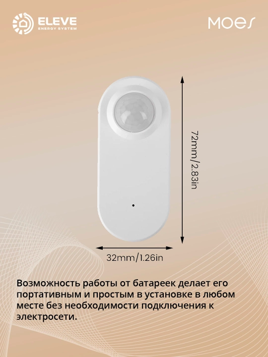 Умный датчик присутствия Moes Zigbee