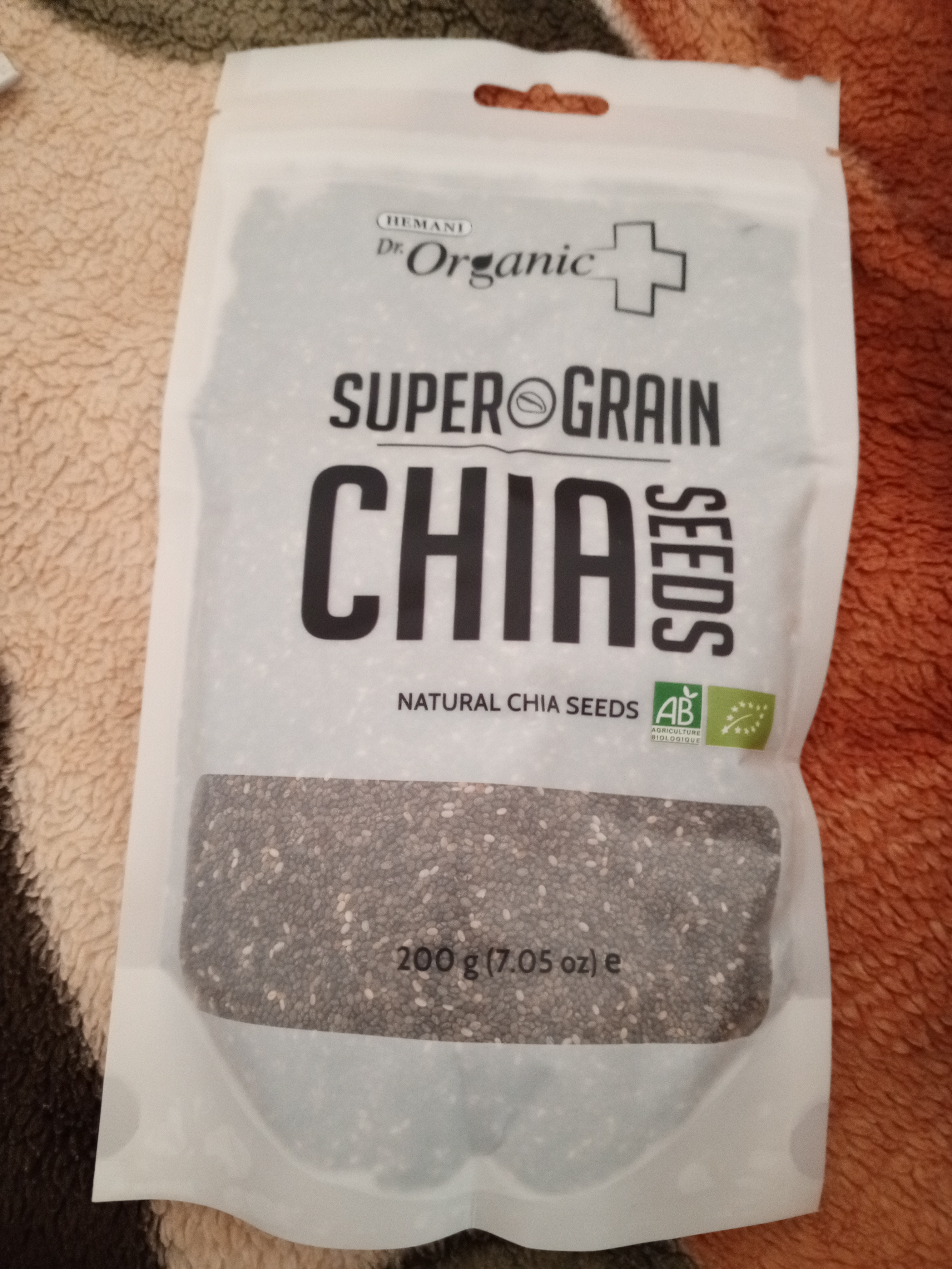 Chia urug'i tabiiy qora