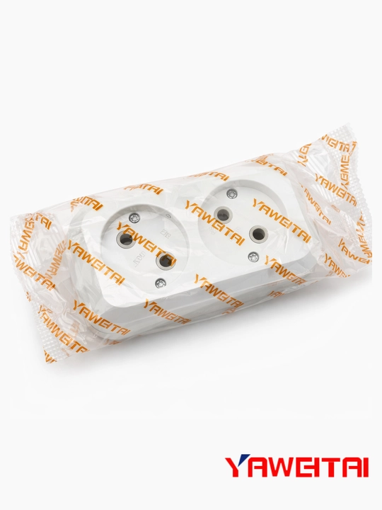 Колодка для удлинителя Yaweitai YW‑5802, 2 розетки, 16А, 250В, 3500Вт