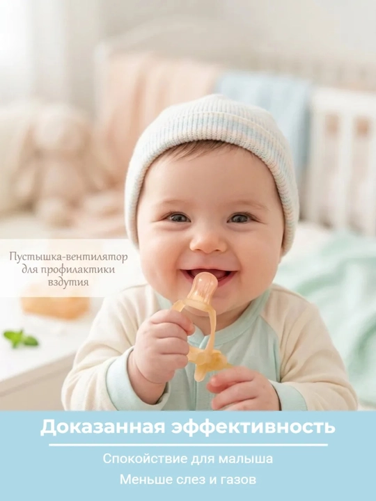 Соска для прикорма с антиколиковым эффектом