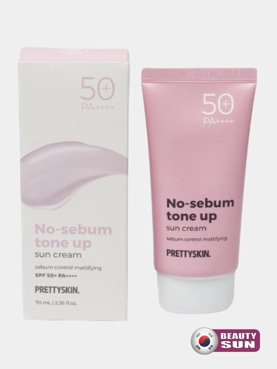 Yuz uchun namlovchi, quyoshdan himoyalovchi krem, Pretty Skin, SPF50+ PA++++ 4 xil, 70 ml
