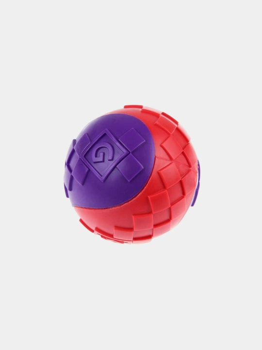 Itlar uchun o'yinchoq GiGwi Ball G'ichirlagan ikkita shar, 6 sm