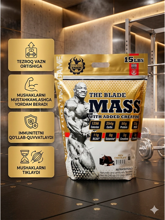 Dexter Jackson Mass Gainer со вкусом — углеводно-белковый гейнер для силы и массы - 