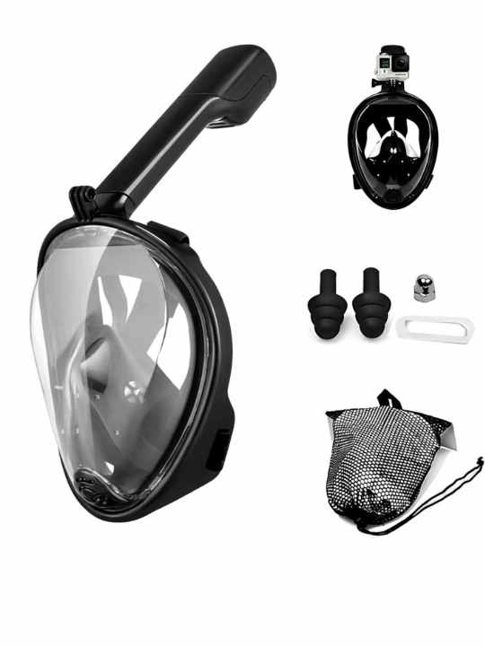 Snorkel Maska Full Face 360° panoramik, suv o‘tkazmaydi