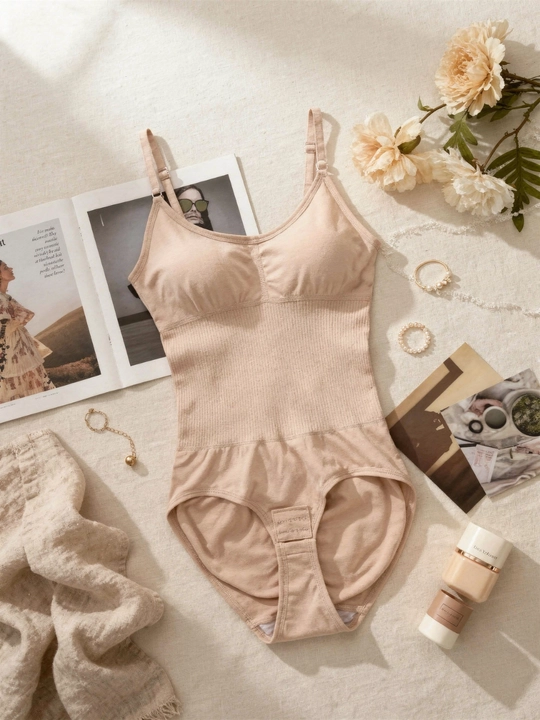 Женское боди в стиле SKIMS корректирующее push up черное / бежевое M L XL