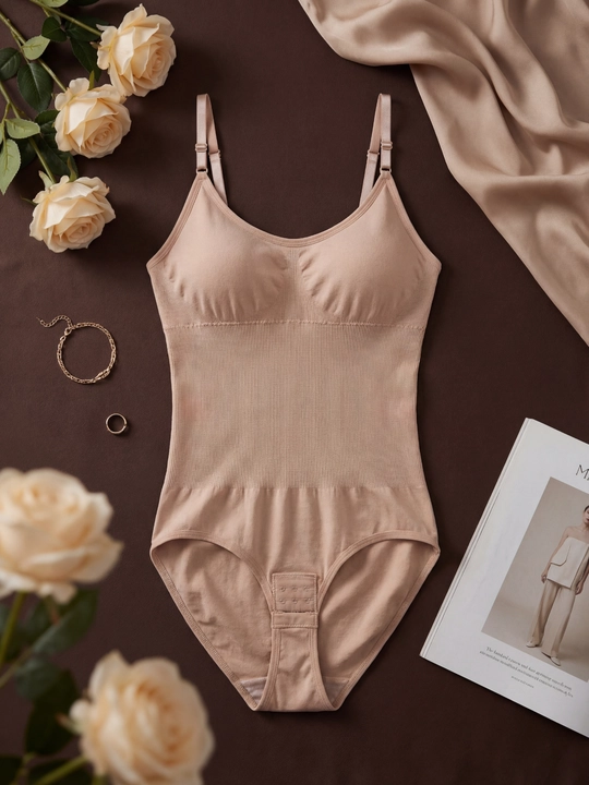 Женское боди в стиле SKIMS корректирующее push up черное / бежевое M L XL