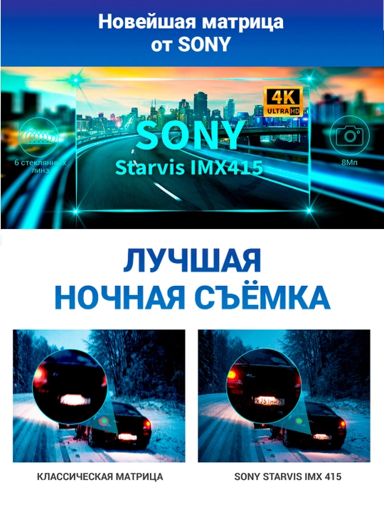 Видеорегистратор с радар детектором TrendVision Hybrid Signature Real 4K 2CH
