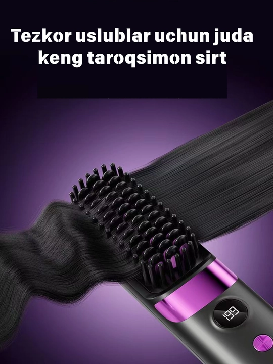 4 rejimli LED ko‘rsatkichli sochni tekislaydigan taroq – aqlli harorat nazorati