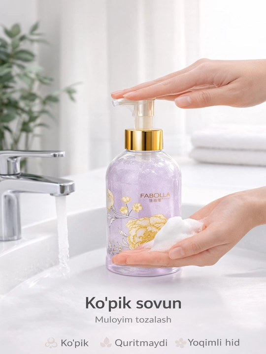 FABOL'AI hidli dush geli, kundalik foydalanish uchun, terini tozalaydi, 500 mla - 