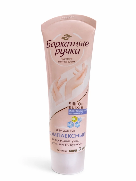 Qo‘l uchun krem Qo‘l kremi Barxatniye ruchki Silk Oil Elixir 80 ml - 
