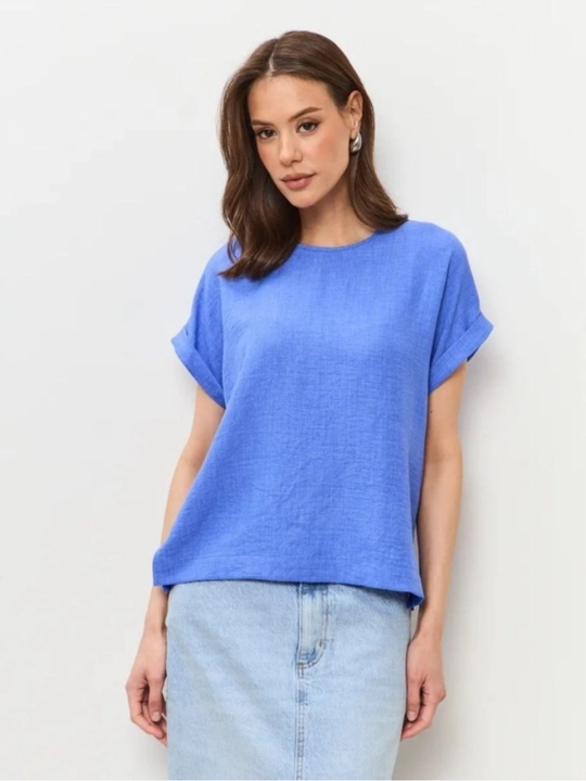 Ayollar yozgi bluzkasi Aishazar, 44-52 (M-XXL) o'lchamli kofta, koftochka ofis kundalikka
