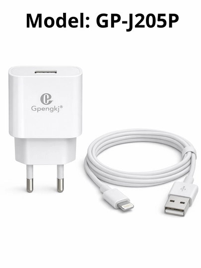 Быстрое зарядное устройство Gpengkj 20W USB с кабелем Type-C / Lightning