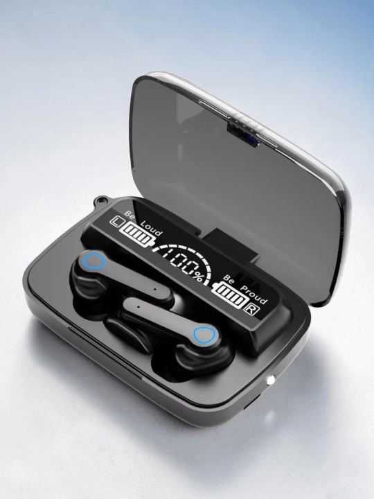 Беспроводные наушники M19 TWS Bluetooth 5.3 – IPX5 водостойкие, LED-дисплей - 