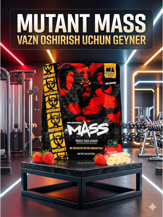 Mutant Mass со вкусом — гейнер для набора веса, массы и восстановления