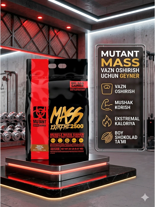 Mutant Mass со вкусом — гейнер для набора веса, массы и восстановления