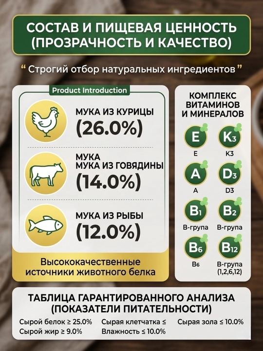 Сухой корм для взрослых кошек ZABPET, рыбный микс, для деликатного пищеварения, 400 г